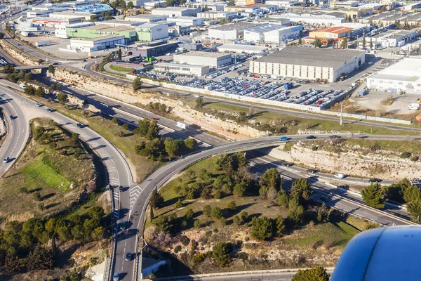 Marseille France Марта 2018 Регионы Прилегающие Городу Видны Окна Самолета — стоковое фото