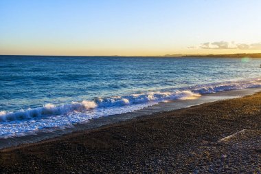 Gün batımı dalgalar deniz sörf bilir