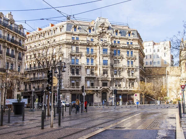 Marseille France Марта 2018 Древние Здания Составляют Привлекательный Архитектурный Комплекс — стоковое фото