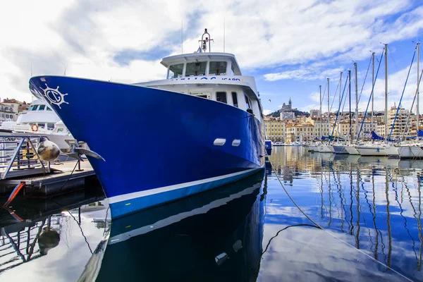 Marseille Franz März 2018 Zahlreiche Jachten Und Boote Liegen Alten — Stockfoto