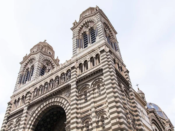 Marseille Franz März 2018 Die Kathedrale Neobyzantinischer Stil Überragt Die — Stockfoto