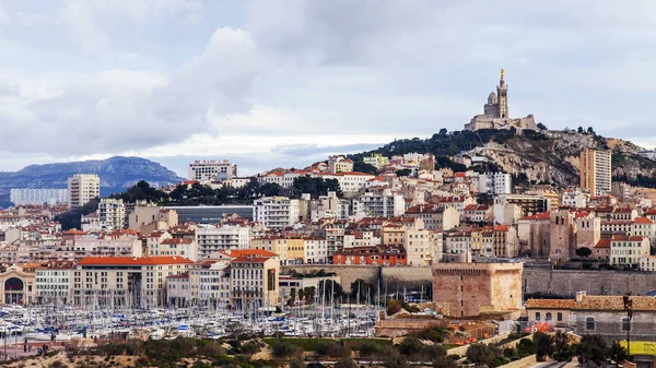 Marseille Francia Marzo 2018 Una Pittoresca Vista Panoramica Della Città — Foto Stock