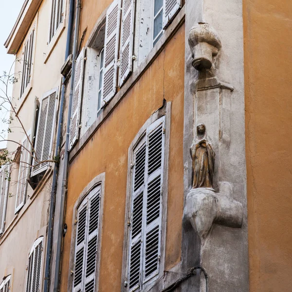 Marseille Frankrike Den Mars 2018 Solen Lyser Fasad Den Gamla — Stockfoto