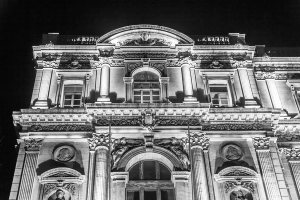 Marseille Francia Marzo 2018 Edificio Prefectura Está Bellamente Iluminado Con — Foto de Stock