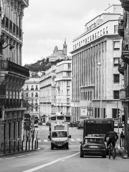 Marseille Francie Března 2018 Budovy Tradiční Architektury Udělat Atraktivní Architektonický — Stock fotografie