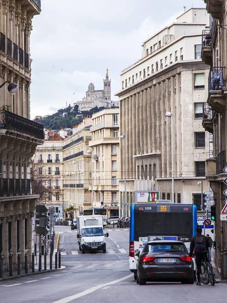 Marseille Frankrijk Maart 2018 Gebouwen Van Traditionele Architectuur Maken Een — Stockfoto