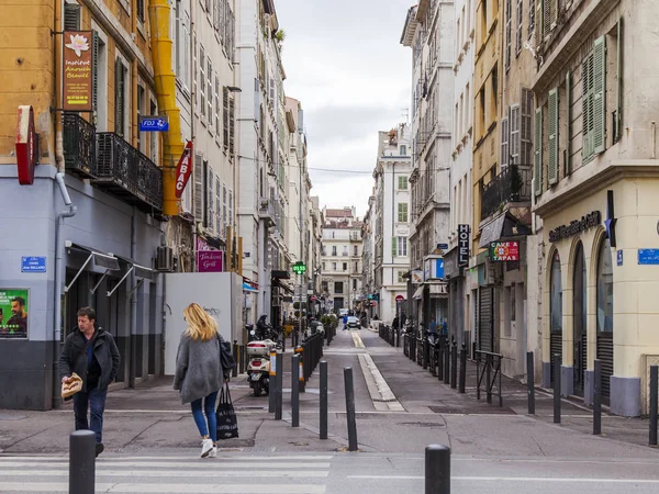 Marseille Frankrijk Maart 2018 Gebouwen Van Traditionele Architectuur Maken Een — Stockfoto