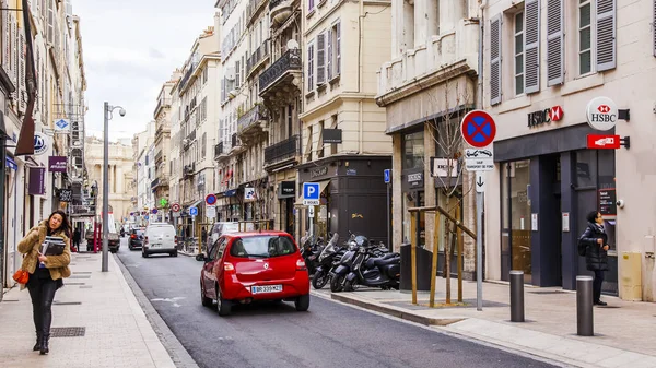 Marseille Frankrijk Maart 2018 Gebouwen Van Traditionele Architectuur Maken Een — Stockfoto