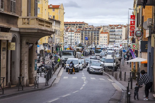 Marseille Frankrijk Maart 2018 Gebouwen Van Traditionele Architectuur Maken Een — Stockfoto
