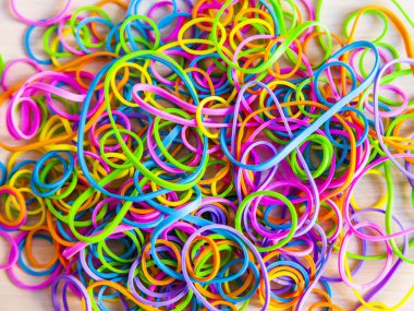 Çok renkli office lastikleri üzerinden arka plan