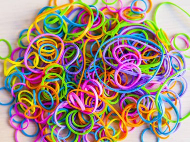 Çok renkli office lastikleri üzerinden arka plan