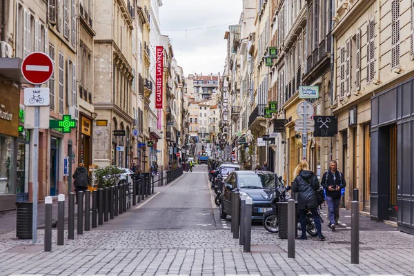 Marseille Francia Marzo 2018 Edificios Arquitectura Tradicional Hacen Atractivo Complejo — Foto de Stock