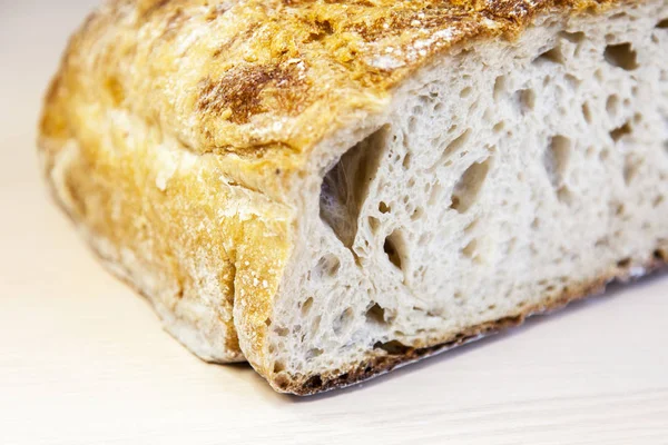Fresh White Bread Appetizing Crust — Stock Photo, Image