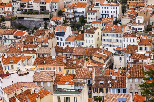 Marseille France Mars 2018 Vue Panoramique Pittoresque Ville Depuis Plateforme — Photo