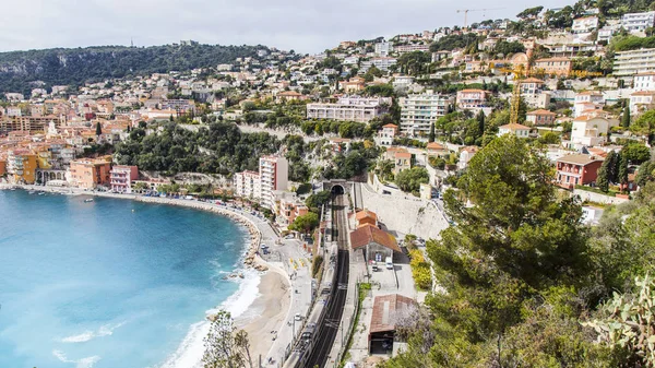 Villefranche Sur Mer France März 2018 Ein Blick Auf Die — Stockfoto