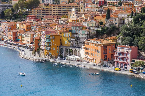 Villefranche Sur Mer Frankrijk Maart 2018 Een Uitzicht Een Pittoreske — Stockfoto