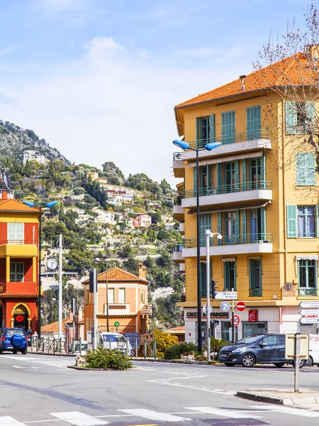 Villefranche Sur Mer France March 2018 Picturesque Urban View Street — Stock Photo, Image