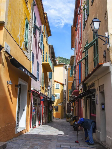 Villefranche Sur Mer France March 2018 Picturesque Urban View Street — Stock Photo, Image