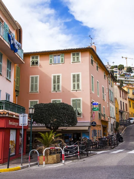 Villefranche Sur Mer France March 2018 Picturesque Urban View Street — Stock Photo, Image