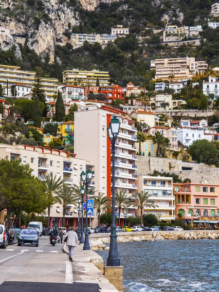 Villefranche Sur Mer France March 2018 Krasivaya Embankment Hallmark City — Stock Photo, Image