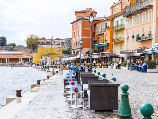 Villefranche Sur Mer Frankrike Den Mars 2018 Krasivaya Banvallen Ett — Stockfoto