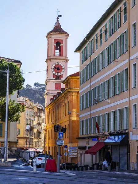 Ніцца Франція Березня 2018 Старих Будівель Провансальської Стилі Зробити Архітектурний — стокове фото