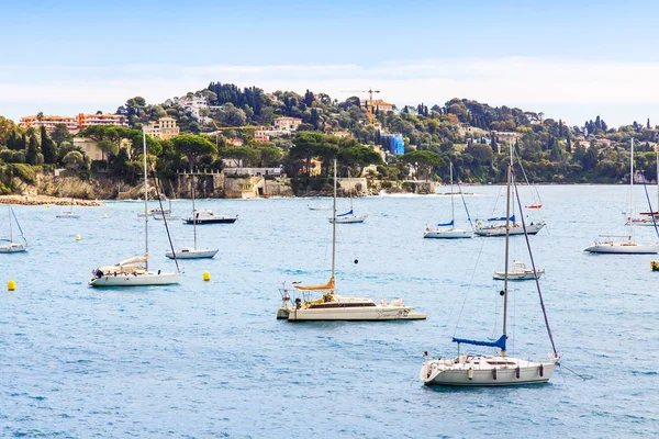 Villefranche Sur Mer Frankrijk Maart 2018 Een Weergave Van Een — Stockfoto