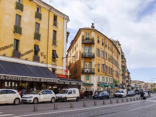 Nice Frankrijk Maart 2018 Typische Gebouwen Provençaalse Stijl Formulier Aantrekkelijke — Stockfoto