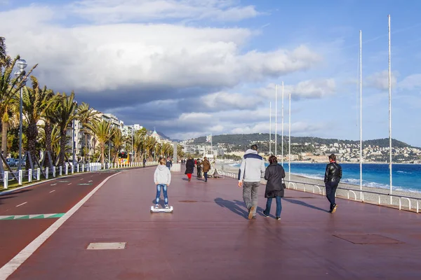 Νίκαια Γαλλία Στις Μαρτίου 2018 Μια Άποψη Της Ιστορικής Promenade — Φωτογραφία Αρχείου