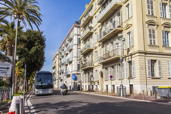Nice Franciaország Március 2018 Ban Történelmi Promenade Des Anglais Egyik — Stock Fotó