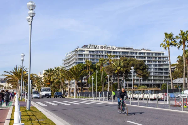 Nice France Mars 2018 Vue Sur Promenade Des Anglais Historique — Photo