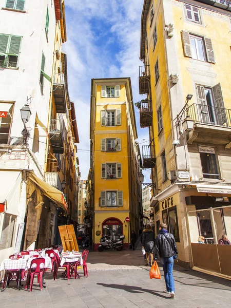 Nice France March 2018 Old Buildings Provencal Style Make Architectural — Stock Photo, Image