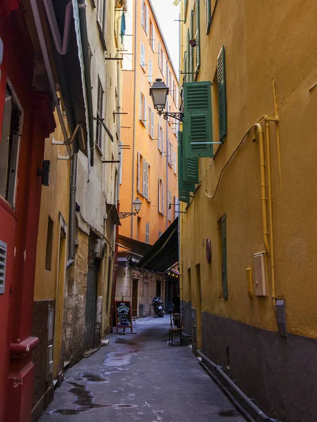 Nice Francia Marzo 2018 Calle Uzkaya Con Casas Estilo Provenzal —  Fotos de Stock