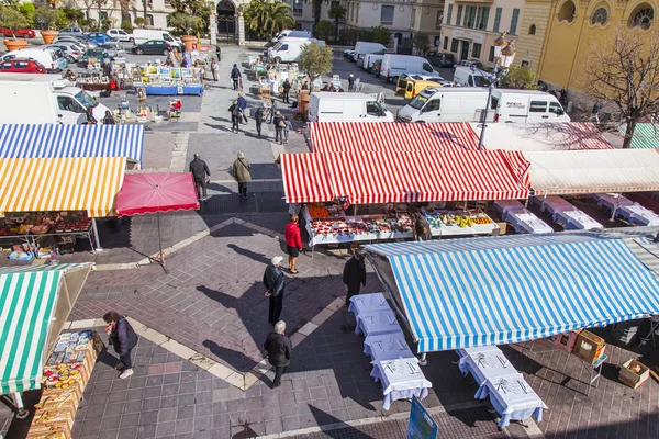Νίκαια Γαλλία Στις Μαρτίου 2018 Γνωστή Cours Saleya Αγορά Στην — Φωτογραφία Αρχείου