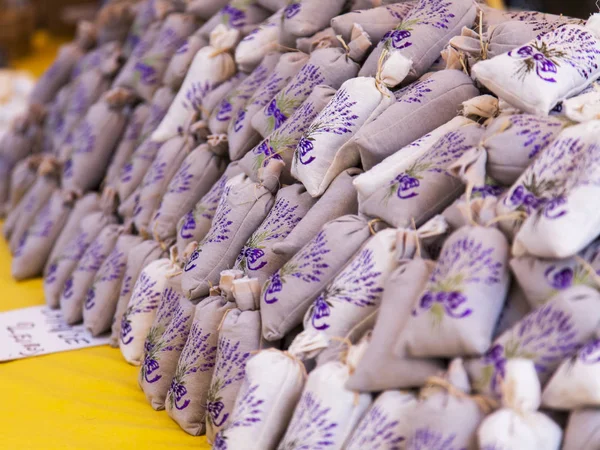 Nice Francia Marzo 2018 Recuerdos Tradicionales Sacos Provenza Con Hierbas — Foto de Stock