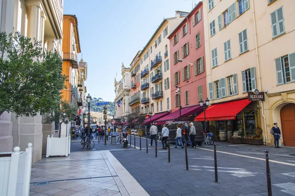 Nice France March 2018 Typical Buildings Provencal Style Form Attractive — Stock Photo, Image