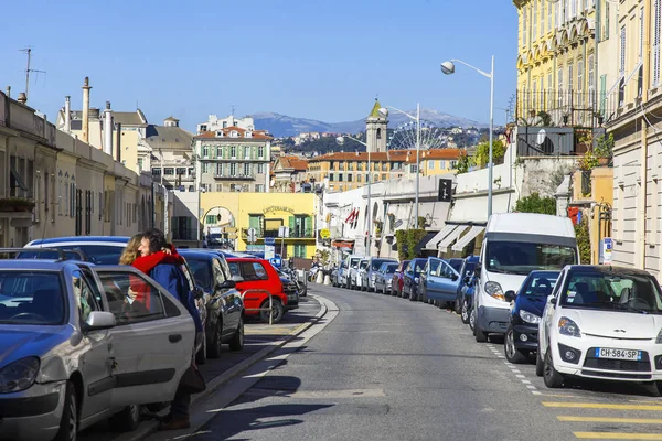 Nice Frankrijk Maart 2018 Typische Gebouwen Provençaalse Stijl Formulier Aantrekkelijke — Stockfoto