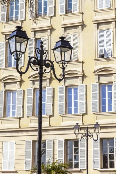 Nice Frankrijk Maart 2018 Zon Brandt Mooie Oude Lamp Versieren — Stockfoto