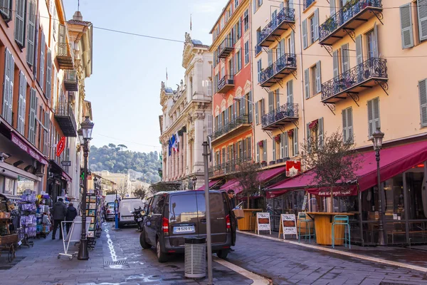 Nice France March 2018 Typical Buildings Provencal Style Form Attractive — Stock Photo, Image