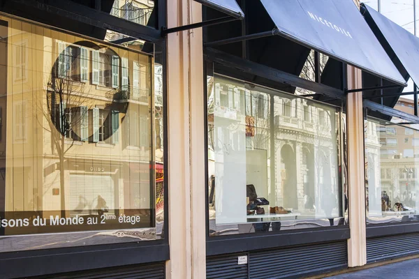 Nice Francia Marzo 2018 Hermoso Escaparate Tienda Una Calle Comercial — Foto de Stock