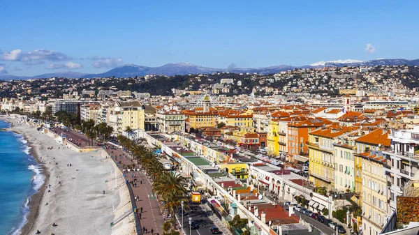 Νίκαια Γαλλία Στις Μαρτίου 2018 Μια Άποψη Από Την Πλατφόρμα — Φωτογραφία Αρχείου