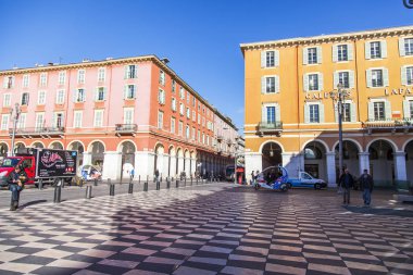 Güzel, Fransa, 7 Mart 2018. Bir mimari karmaşık yedek olarak, şehrin merkezi bir parçası