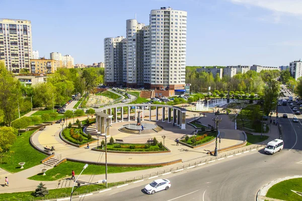 Pushkino Russland Mai 2018 Ein Urbaner Blick Von Einem Höhepunkt — Stockfoto