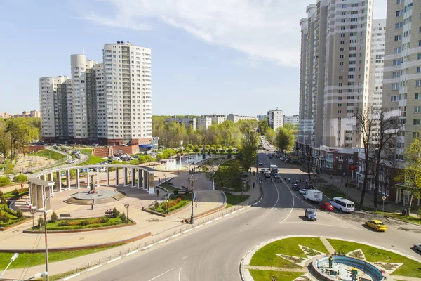 Poesjkino Rusland Mei 2018 Een Stedelijke Uitzicht Vanaf Een Hoog — Stockfoto