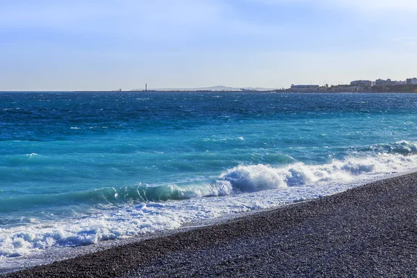 Den Pittoreska Raden Surf Medelhavet — Stockfoto