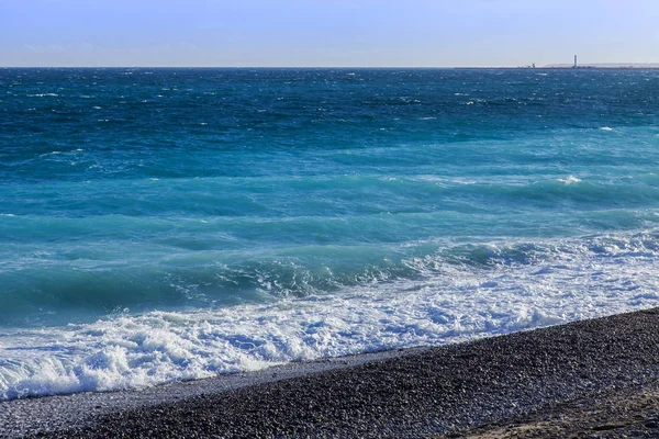 Picturesque Line Surf Mediterranean — Stock Photo, Image