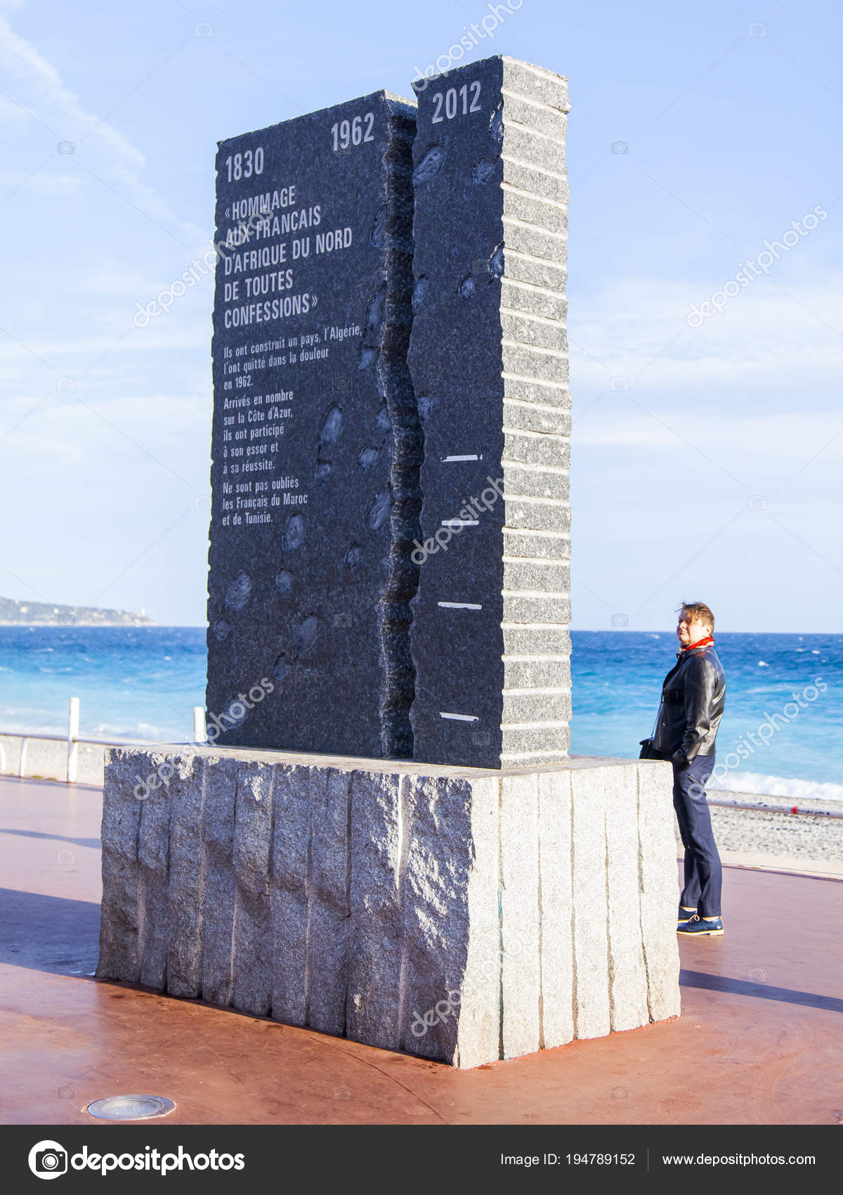 Nice France France Marz 2018 Ein Denkwurdiges Denkmal Ehren Der Redaktionelles Stockfoto C Bellena 194789152
