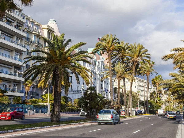 Nice Francia Marzo 2018 Promenade Des Anglais Una Delle Principali — Foto Stock