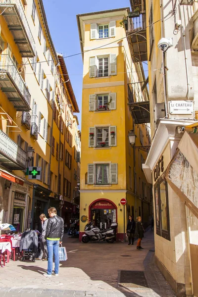 Nice France March 2018 Traditional Buildings Provencal Style Make Architectural — Stock Photo, Image