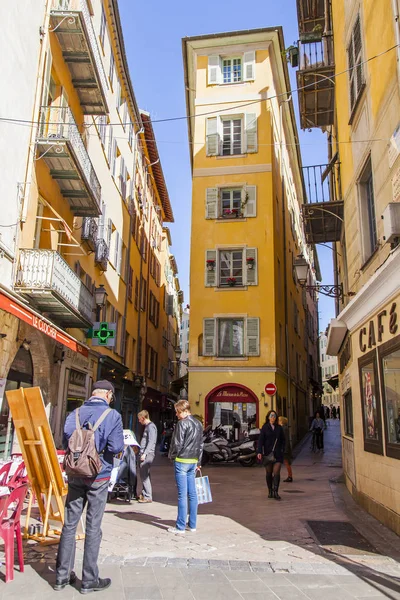 Ніцца Франція Березня 2018 Традиційні Будинки Провансальської Стилі Зробити Архітектурний — стокове фото